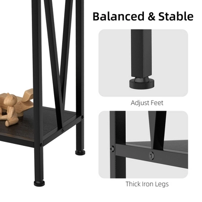 2-Tier Narrow Console Sofa Side Table For Entryway Hallway Living Room, Premium Entryway Furniture, 42.9in L X 9.8in W X 29.9in H 6 2-Tier Narrow Console Sofa Side Table For Entryway Hallway Living Room, Premium Entryway Furniture, 42.9in L X 9.8in W X 29.9in H - Image 4