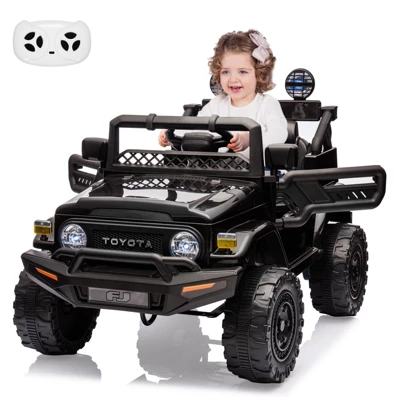 Electric Car, Licensed Toyota 12V Ride-On Car, For Kids With RC, Music, LED Lights, Double Doors, Safety Belt 6 Electric Car, Licensed Toyota 12V Ride-On Car, For Kids With RC, Music, LED Lights, Double Doors, Safety Belt - Image 4