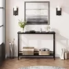 Whizmax 2 Tier Entryway Table, Console Tables With Storage, Sofa Table With Adjustable Shelf For Entryway, Living Room, Hallway, Bedroom