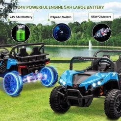Garvee 24V Ride On UTV For Big Kids, 2 Seater Electric Car With Remote Control, LED Lights, Shock Absorbers, Storage, Ride On Toy For Kids 19 Garvee 24V Ride On UTV For Big Kids, 2 Seater Electric Car With Remote Control, LED Lights, Shock Absorbers, Storage, Ride On Toy For Kids -Garvee GUEST dad2f3c1 cd18 4895 95bb 892e4aa6dd8c
