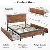 Full Size Platform Bed Frame With Headboard, 4 Storage Drawers, Sturdy Quiet Metal Frame, No Box Spring Needed, Easy Assembly -Garvee GUEST dc96f736 30d8 4209 988a de9877dc53f5 1