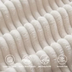 Garvee Modular Sectional Sofa, 3 Seater Corduroy Couch With Ottoman & Throw Pillows, Modern L-Shaped Sofa, For Living Rooms, Offices, Grey -Garvee GUEST dcc3565b dcf5 4d26 a0aa d089161f7a4f