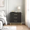 3 Drawer Dresser, Wood Chest Drawers With Storage For Closet, Bedroom, Drawers Dresser Modern Bedside Nightstand With Gold Handles 1 3 Drawer Dresser, Wood Chest Drawers With Storage For Closet, Bedroom, Drawers Dresser Modern Bedside Nightstand With Gold Handles -Garvee GUEST dd480c14 2745 46c5 bbdd 930bf5030ad5