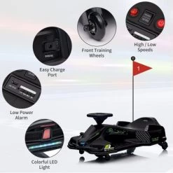 24V Kids Ride-On Drifting Car, Electric Drift Go-Kart With 180W Brushless Motor -Garvee GUEST de54b8a8 3291 42ff afd8 ca4c98d4a4e1