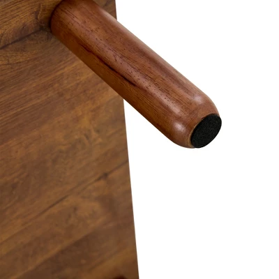 Modern 2-Tier Coffee Table For Living Room Furniture, Center Table With Open Storage Shelf, Rounded Rubberwood Legs 8 Modern 2-Tier Coffee Table For Living Room Furniture, Center Table With Open Storage Shelf, Rounded Rubberwood Legs - Image 6