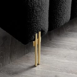 53.2”End Of Bed Bench, Upholstered 2 Seat Sofa Couch, Entryway Ottoman Bench With Metal Legs, Fuzzy Long Bench For Living Room Bedroom Shops -Garvee GUEST de928c44 887f 4db6 86ef 8591accf6178