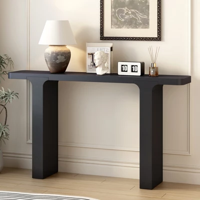 Modern Console Table, Minimalist Style Entryway Table, Accent Console Table Sofa Table With Minimalist Floor-Length Legs For Entryway Living Room 9 Modern Console Table, Minimalist Style Entryway Table, Accent Console Table Sofa Table With Minimalist Floor-Length Legs For Entryway Living Room - Image 7