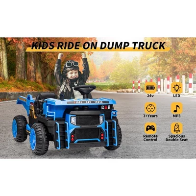 Ride On Dump Truck, 2 Seater Ride On Construction Vehicle With Remote Control, Electric Dump Bed, Ride On Car Toy For Kids 4 Ride On Dump Truck, 2 Seater Ride On Construction Vehicle With Remote Control, Electric Dump Bed, Ride On Car Toy For Kids - Image 2