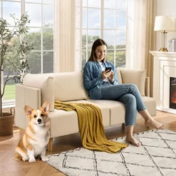 76" Sofa Couch, Comfy Upholstered Loveseat With Extra Deep Seats -Garvee GUEST e197d72b ab25 4c0a 9a72 758990878272