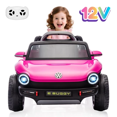 Licensed Volkswagen Beetle Ride-On Car For Kids, 12V Electric Vehicle, 4-Wheeler Toy Car With Remote Control, LED Lights, Music Player 11 Licensed Volkswagen Beetle Ride-On Car For Kids, 12V Electric Vehicle, 4-Wheeler Toy Car With Remote Control, LED Lights, Music Player - Image 9