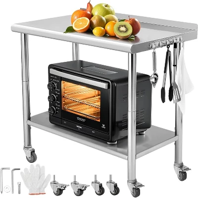 Heavy Duty Stainless Steel Work Table, Adjustable Height Utility Table For Home, Garage, And Restaurant Use 21 Heavy Duty Stainless Steel Work Table, Adjustable Height Utility Table For Home, Garage, And Restaurant Use - Image 19