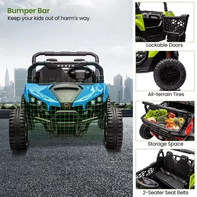 Garvee 24V Ride On UTV For Big Kids, 2 Seater Electric Car With Remote Control, LED Lights, Shock Absorbers, Storage, Ride On Toy For Kids 5 Garvee 24V Ride On UTV For Big Kids, 2 Seater Electric Car With Remote Control, LED Lights, Shock Absorbers, Storage, Ride On Toy For Kids - Image 3