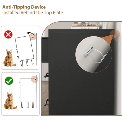 Garvee 6 Dresser For Bedroom, 52" Wide Drawer With Large Storage Space, Freestanding Wooden Closet Storage Dresser Chest For Bedroom 9 Garvee 6 Dresser For Bedroom, 52" Wide Drawer With Large Storage Space, Freestanding Wooden Closet Storage Dresser Chest For Bedroom - Image 7