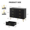 Modern Dresser With 6 Deep Drawers Wooden Chest Of Drawers For Bedroom -Garvee GUEST e5aedaec 911a 4861 81f5 9e3f5b3e5479