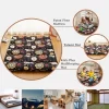 Japanese Style Futon Mattress Floral Print Floor Mattresses For Sleeping Camping Travel, Portable & Foldable Design (Twin/Full Size)