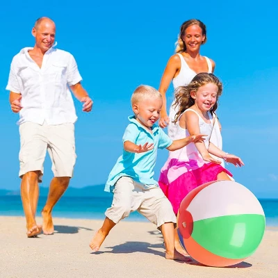 Garvee Inflatable Beach Balls For Kids Pool Toys, Rainbow Color Summer Water Toy Indoor Outdoor Fun Play Game Activities 11 Garvee Inflatable Beach Balls For Kids Pool Toys, Rainbow Color Summer Water Toy Indoor Outdoor Fun Play Game Activities - Image 9