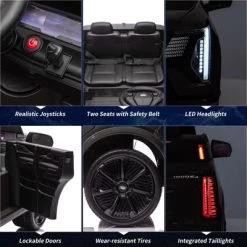 2 Seater Ride On Car For Kids, 24V Licensed Cadillac Electric Car Toy, Ride On Truck With Remote Control, Suspension, Music, LED 15 2 Seater Ride On Car For Kids, 24V Licensed Cadillac Electric Car Toy, Ride On Truck With Remote Control, Suspension, Music, LED -Garvee GUEST e6b7cd66 1cea 441b a574 9e20367276a2