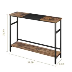 Whizmax 2 Tier Entryway Table, Console Tables With Storage, Sofa Table With Adjustable Shelf For Entryway, Living Room, Hallway, Bedroom -Garvee GUEST e6ebbe34 6741 45f9 a6da aee24fff695a