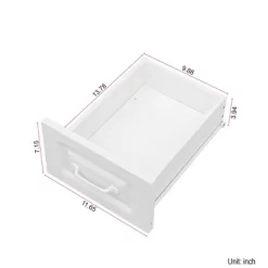 L Shaped Computer Desk With Hutch, Office Corner Desk With Drawer & Bookshelf, Wood Table Writing Desk, Gaming Computer Desk For Study Room White -Garvee GUEST e70167b8 bac3 4369 8c64 09345e49b707