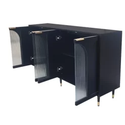 Modern Accent Storage Cabinet With 4 Doors, Wooden Sideboard Buffet Cabinet, Entertainment Center Media Console Table For Kitchen Living Room Entryway -Garvee GUEST e738c105 4693 4665 bc51 42c7dcd0f5b8