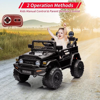Electric Car, Licensed Toyota 12V Ride-On Car, For Kids With RC, Music, LED Lights, Double Doors, Safety Belt 4 Electric Car, Licensed Toyota 12V Ride-On Car, For Kids With RC, Music, LED Lights, Double Doors, Safety Belt - Image 2