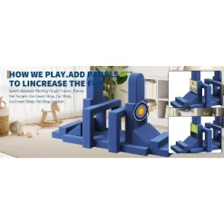 Kids Couch For Building Fort Toy,22pcs DIY Toddler Sofa,Velvet Toddler Futon Sofa Bed For Playroom, Bedroom,Grey -Garvee GUEST e7eaa087 873f 486b 8a20 32becb863665