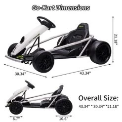 24V 9Ah Kids Ride-On Go-Kart Toy, High-Speed 8MPH Drifting Car With Powerful Motors -Garvee GUEST e82da476 1c8c 4762 9e6b 48b2b19cbb0d