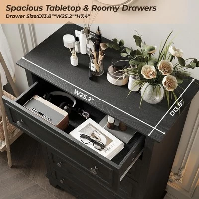 Garvee 5 Drawer Dresser For Bedroom, 48" Tall Wood Dresser & Chests Of Drawers, Modern TV Stand Chest Organizer For Living Room 8 Garvee 5 Drawer Dresser For Bedroom, 48" Tall Wood Dresser & Chests Of Drawers, Modern TV Stand Chest Organizer For Living Room - Image 6