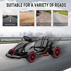 Kids Go Kart, Ride On Drift Kart With Dual 200W Motors, 24V Battery Powered Electric Drift Car, Outdoor 2-Speed Ride On Racing Toy -Garvee GUEST e8caea81 54bf 454c a0bf 2fe4b9edc0c7