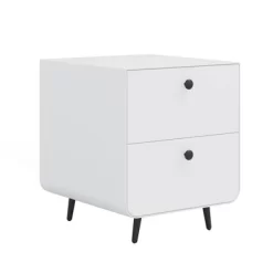 Modern Night Stand With 2 Drawers And Circular Handles - Steel Bedside Table Cabinet For Living Room, Bedroom, And Study Room 11 Modern Night Stand With 2 Drawers And Circular Handles - Steel Bedside Table Cabinet For Living Room, Bedroom, And Study Room -Garvee GUEST e94c465e c050 4625 9288 27aad1608b4b