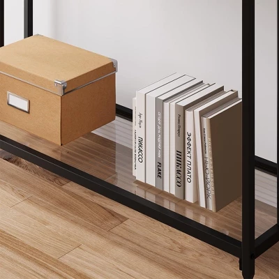 Whizmax Console Table, Sofa Tables Narrow Entryway Table With Glass Shelf And Metal Frame For Living Room, Foyer, Bedroom 9 Whizmax Console Table, Sofa Tables Narrow Entryway Table With Glass Shelf And Metal Frame For Living Room, Foyer, Bedroom - Image 7