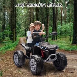 2-Seater Kids ATV Ride-On, 24V Electric Quad 4 Wheeler With 800W Motors, 7Ah Battery, Remote Control, Bluetooth, MP3, USB -Garvee GUEST ead8e0fd 7dd9 4436 aa97 fa054c38dd00 1