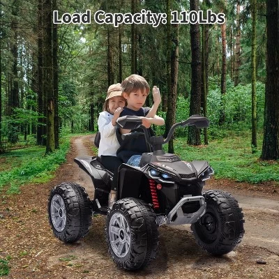 24V 2 Seater Electric ATV, Electric Car For Kids, Four-Wheeled Dirt Quad Car With Powerful Motor 8 24V 2 Seater Electric ATV, Electric Car For Kids, Four-Wheeled Dirt Quad Car With Powerful Motor - Image 6