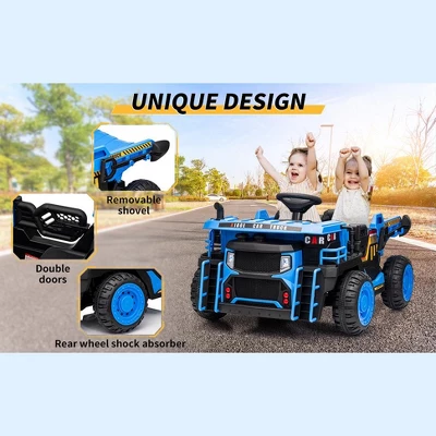Ride On Dump Truck, 2 Seater Ride On Construction Vehicle With Remote Control, Electric Dump Bed, Ride On Car Toy For Kids 5 Ride On Dump Truck, 2 Seater Ride On Construction Vehicle With Remote Control, Electric Dump Bed, Ride On Car Toy For Kids - Image 3
