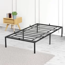 Whizmax 14 Inch Bed Frames No Box Spring Needed, Black Metal Bed Frame, Platform Bed Frame, Noise Free, Easy Assembly