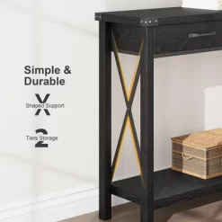 IDEALHOUSE Console Table With 2 Drawers, Farmhouse Entryway Table With Storage Shelf 15 IDEALHOUSE Console Table With 2 Drawers, Farmhouse Entryway Table With Storage Shelf -Garvee GUEST eee4c6c4 abd3 4c20 af39 4e2f9d58e989