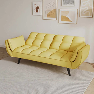 Living Room Sofa, 57" Sofa Couch With Two Armrests Throw Pillow, Tufted Seat Cushion,Comfortable Fit Sofa For Apartment Bedroom Small Space 3 Living Room Sofa, 57" Sofa Couch With Two Armrests Throw Pillow, Tufted Seat Cushion,Comfortable Fit Sofa For Apartment Bedroom Small Space