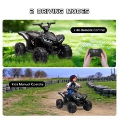 12V Ride On ATV For Kids, Electric Four Wheeler For Toddlers Ages 3-8, With Remote Control, LED Lights, Music, High/Low Speed, USB 19 12V Ride On ATV For Kids, Electric Four Wheeler For Toddlers Ages 3-8, With Remote Control, LED Lights, Music, High/Low Speed, USB -Garvee GUEST ef9c6cec 7997 42eb a2df 23039c6b6819