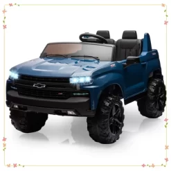 24V 2-Seater Truck Licensed Chevrolet Silverado Ride On Car Toy W/Parent Remote Control -Garvee GUEST f1319418 7ad5 45cc 91e5 028652933e88