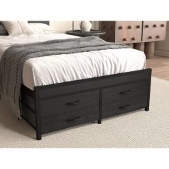 Twin Bed Frames With Headboard, Twin Size Bed Frames With Storage Drawers, Twin Bed, Metal Platform Bed Frame -Garvee GUEST f14db0a7 5d92 4f75 8087 688fcc6370e6