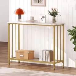 Whizmax Console Table, Sofa Tables Narrow Entryway Table With Glass Shelf And Metal Frame For Living Room, Foyer, Bedroom 19 Whizmax Console Table, Sofa Tables Narrow Entryway Table With Glass Shelf And Metal Frame For Living Room, Foyer, Bedroom -Garvee GUEST f20c42ea 7d2b 4118 a555 d0220f8eeab5