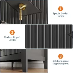 Modern Fluted Dresser, 3/5/6/7 Drawer Wood Dresser For Bedroom, Modern Chest Of Drawers, Storage Organizer Cabinet For Living Room, Entryway 12 Modern Fluted Dresser, 3/5/6/7 Drawer Wood Dresser For Bedroom, Modern Chest Of Drawers, Storage Organizer Cabinet For Living Room, Entryway -Garvee GUEST f2c6f0b2 02ad 4d7b b426 7f51f5279bc8