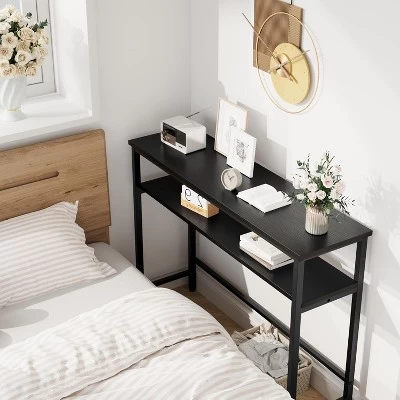 Entryway Table, Console Tables With Storage, 39.3”Rustic Sofa Table With Adjustable Shelf 5 Entryway Table, Console Tables With Storage, 39.3”Rustic Sofa Table With Adjustable Shelf - Image 3