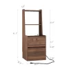 Tall Nightstand With Charging Station & Night Light, Voice Control, Wooden Large Bedside Tables With Storage Cabinet And Bookshelf For Bedroom 1 Tall Nightstand With Charging Station & Night Light, Voice Control, Wooden Large Bedside Tables With Storage Cabinet And Bookshelf For Bedroom -Garvee GUEST f62108f6 57bd 48f4 b5a5 13c2bb8861ed