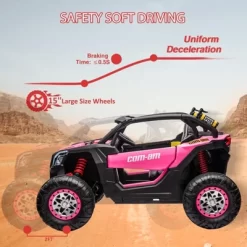 2-Seater 24V Ride-On UTV – Powerful 4WD Electric Car For Kids With Remote Control, Shock Absorbers, Leather Seats, Music & Lights -Garvee GUEST f62216f5 cb10 4a5e 91ff dd275a533312