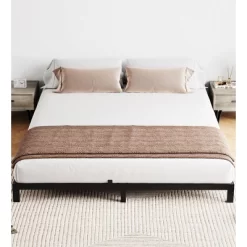 6 To 14 Inch Bed Frame With Under Bed Storage, Heavy Duty Metal Platform - Easy Assembly, No Box Spring Needed, Black -Garvee GUEST f677bc68 9795 4e7e 90dd 066efd736b19