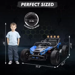 24v Ride On Toys For Big Kids, Eletric UTV With Remote Control