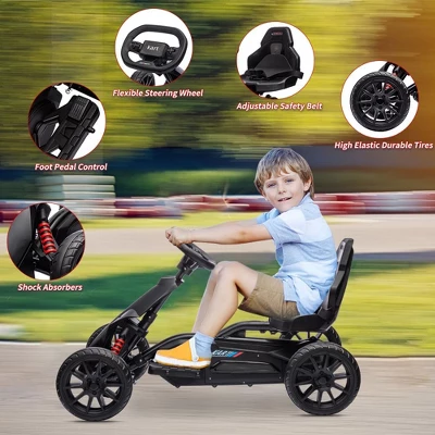 Electric Go Kart For Toddlers, Drift Kart With 7Ah Battery 35W Motor, High/Low Safety Speed Max 2.8MPH For Kids 5 Electric Go Kart For Toddlers, Drift Kart With 7Ah Battery 35W Motor, High/Low Safety Speed Max 2.8MPH For Kids - Image 3