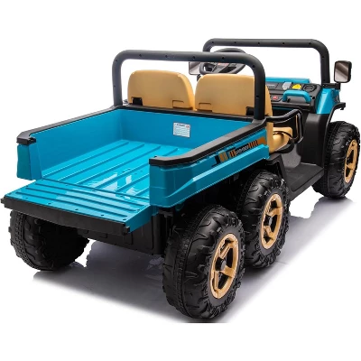 24V 2-Seater Ride On Dump Truck For Kids,4WD Electric UTV,with 6 Wheels,Remote Controlfor Kids Aged 3-5 Years 6 24V 2-Seater Ride On Dump Truck For Kids,4WD Electric UTV,with 6 Wheels,Remote Controlfor Kids Aged 3-5 Years - Image 4