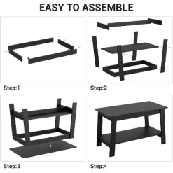 Coffee Table, Small Living Room Tables, 2-Tier Rustic Coffee Table For Living Room, Modern Farmhouse Rectangular Wood Table For Home 18 Coffee Table, Small Living Room Tables, 2-Tier Rustic Coffee Table For Living Room, Modern Farmhouse Rectangular Wood Table For Home -Garvee GUEST f87026f4 8269 40a5 8157 cbff13287d7d